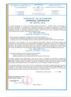 CERTIFICAT AUTORIZARE AACR