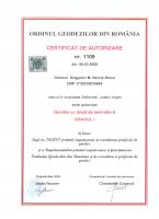 CERTIFICAT AUTORIZARE RAOUL ordinul geodezilor